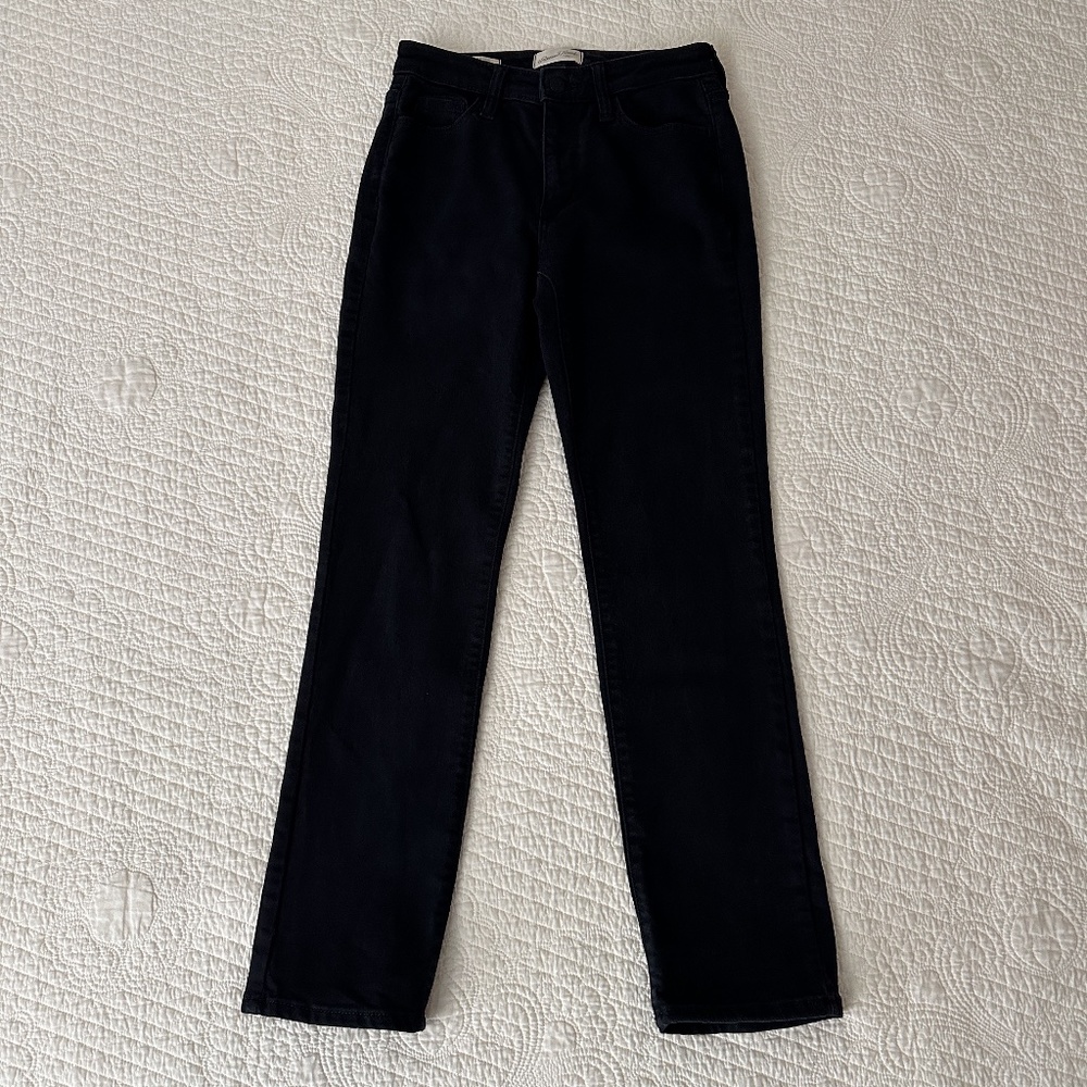 Universal Thread High Rise Slim Straight Black Denim Jeans Size 00 - Picture 2 of 9